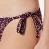 Amazon Essentials Women’s Tie Side Bikini Bottom(Brick Red Lilac Leopard)
