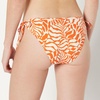 Amazon Essentials Women’s Tie Side Bikini Bottom(Rust Orange Abstract Palms)