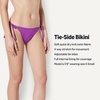 Amazon Essentials Women’s Tie Side Bikini Bottom(Violet)