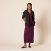 Amazon Essentials Women’s V-Neck Maxi Dress with Side-Slits, Jersey(Burgundy)