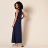Amazon Essentials Women’s V-Neck Maxi Dress with Side-Slits, Jersey(Navy)