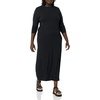 Amazon Essentials Women’s Wide Rib Open Back Long Sleeve Dress (Previously Daily Ritual)(Black)