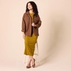 Amazon Essentials Women’s Wide Rib Open Back Long Sleeve Dress (Previously Daily Ritual)(Brown)