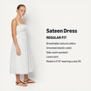Amazon Essentials x Sofia Grainge Mommy & Me Cotton Sateen Dresses(Ivory Blue Floral)
