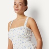 Amazon Essentials x Sofia Grainge Mommy & Me Cotton Sateen Dresses(Ivory Blue Floral)
