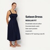 Amazon Essentials x Sofia Grainge Mommy & Me Cotton Sateen Dresses(Navy)