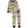 Amazon Essentials Boys and Toddlers’ Flannel Pajama Sleep Sets – Discontinued Colors(2-piece Star Wars Yellow Comic)