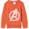 Amazon Essentials Disney | Marvel | Star Wars | Princess Girls and Toddlers’ Soft Long Sleeve Crewneck Pullover Sweaters(Avengers Logo – Girls)