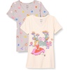 Amazon Essentials Disney | Marvel | Star Wars | Princess Women’s Classic-Fit Short-Sleeve V-Neck T-Shirt, Multipacks(Disney Alice)