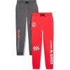 Amazon Essentials Disney | Marvel | Star Wars Boys and Toddlers’ Fleece Jogger Sweatpants, Pack of 2(2-pack Cars Lightning Mcqueen)