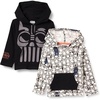 Amazon Essentials Disney | Marvel | Star Wars Boys and Toddlers’ Lightweight Hooded Long-Sleeve T-Shirts, Pack of 2(2-pack Star Wars Vader)