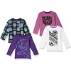 Amazon Essentials Disney | Marvel | Star Wars Boys and Toddlers’ Long-Sleeve T-Shirts (Previously Spotted Zebra), Pack of 4(Marvel Black Panther)