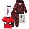 Amazon Essentials Disney | Marvel | Star Wars Boys and Toddlers’ Outfit Sets, Pack of 5(Marvel Spider-man)