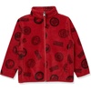Amazon Essentials Disney | Marvel | Star Wars Boys and Toddlers’ Polar Fleece Full-Zip Mock Winter Outerwear Jackets(Marvel Logo Icon Print)