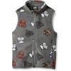Amazon Essentials Disney | Marvel | Star Wars Boys and Toddlers’ Polar Fleece Puffer Vests(Star Wars Vader)