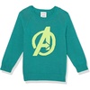 Amazon Essentials Disney | Marvel | Star Wars Boys and Toddlers’ Relaxed-Fit Cotton Pullover Crewneck Sweaters(Avengers Logo – Boys)