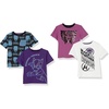 Amazon Essentials Disney | Marvel | Star Wars Boys and Toddlers’ Short-Sleeve T-Shirts, Multipacks(4-pack Marvel Black Panther)