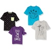 Amazon Essentials Disney | Marvel | Star Wars Boys and Toddlers’ Short-Sleeve T-Shirts(4-pack Nightmare Bones)