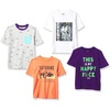 Amazon Essentials Disney | Marvel | Star Wars Boys and Toddlers’ Short-Sleeve T-Shirts(4-pack Star Wars Troopers)