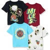 Amazon Essentials Disney | Marvel | Star Wars Boys and Toddlers’ Short-Sleeve T-Shirts(Marvel Miles Morales)