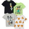 Amazon Essentials Disney | Marvel | Star Wars Boys and Toddlers’ Short-Sleeve T-Shirts(Mickey Basketball)