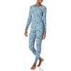 Amazon Essentials Disney | Marvel | Star Wars Women’s Snug-Fit Cotton Pajama Set(Nightmare Santa Jack)