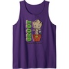 Amazon Essentials Guardians of the Galaxy Groot Grow With The Flow Tank Top(Purple)