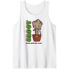 Amazon Essentials Guardians of the Galaxy Groot Grow With The Flow Tank Top(White)