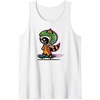 Amazon Essentials Guardians of the Galaxy Skateboarding Rocket Tank Top(White)