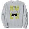 Amazon Essentials Marvel Avengers Cartoon Hulk Drawing Sweatshirt(Heather Grey)