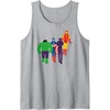 Amazon Essentials Marvel Avengers Flat and Stylized Heroes Tank Top(Heather Grey)