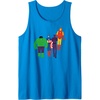 Amazon Essentials Marvel Avengers Flat and Stylized Heroes Tank Top(Sapphire Blue)