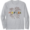 Amazon Essentials Marvel Avengers Hand-Drawn Multi Hero Collage Long Sleeve T-Shirt(Heather Grey)