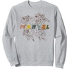 Amazon Essentials Marvel Avengers Hand-Drawn Multi Hero Collage Sweatshirt(Heather Grey)