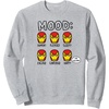 Amazon Essentials Marvel Avengers Moods of Iron Man Sweatshirt(Heather Grey)