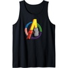 Amazon Essentials Marvel Avengers Multi Hero Logo Collage Tank Top(Black)