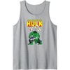 Amazon Essentials Marvel Avengers The Incredible Hulk Hangry Tank Top(Heather Grey)