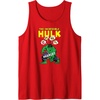 Amazon Essentials Marvel Avengers The Incredible Hulk Hangry Tank Top(Red)