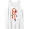 Amazon Essentials Marvel Block Letters With Five Tiny Super Heroes Tank Top(White)