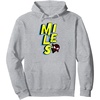 Amazon Essentials Marvel Miles Morales Spider-Man Bold Yellow Name Pullover Hoodie(Heather Grey)