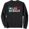 Amazon Essentials Marvel Miles Morales Spider-Man Checkerboard Collage Sweatshirt(Black)