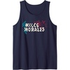 Amazon Essentials Marvel Miles Morales Spider-Man Checkerboard Collage Tank Top(Navy Blue)