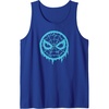 Amazon Essentials Marvel Spider-Man Dripping Blue Face Logo Tank Top(Royal Blue)