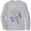 Amazon Essentials Marvel Spider-Man Hanging in the City Line Drawing Long Sleeve T-Shirt(Heather Grey)