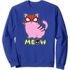 Amazon Essentials Marvel Spider-Man Miles Morales Cat with Mask Meow Sweatshirt(Royal Blue)