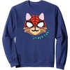 Amazon Essentials Marvel Spider-Man Spider-Cat Portrait Sweatshirt(Navy Blue)