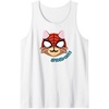 Amazon Essentials Marvel Spider-Man Spider-Cat Portrait Tank Top(White)