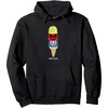 Amazon Essentials Marvel Super Heroes Ice Cream Cone Super Scoops Pullover Hoodie(Black)