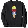 Amazon Essentials Marvel Super Heroes Ice Cream Cone Super Scoops Sweatshirt(Black)