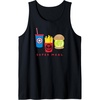 Amazon Essentials Marvel Super Heroes Super Meal Burger and Fries Tank Top(Black)